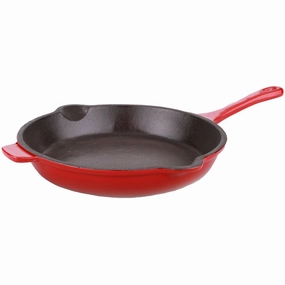 BergHOFF Neo 10" Cast Iron Fry Pan, Red Cookware holiday sale
