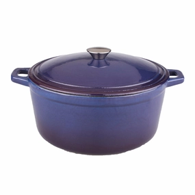 BergHOFF Neo 5Qt Cast Iron Oval Covered Dutch Oven, Purple Cookware holiday sale