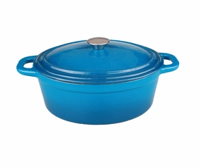 BergHOFF Neo 8Qt Cast Iron Covered Dutch Oven Blue Cookware holiday sale