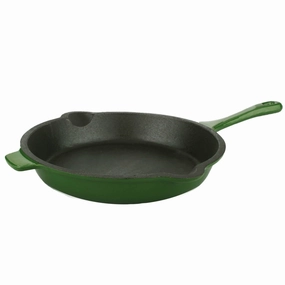BergHOFF Neo Cast Iron Fry Pan 10",  Green Cookware holiday sale
