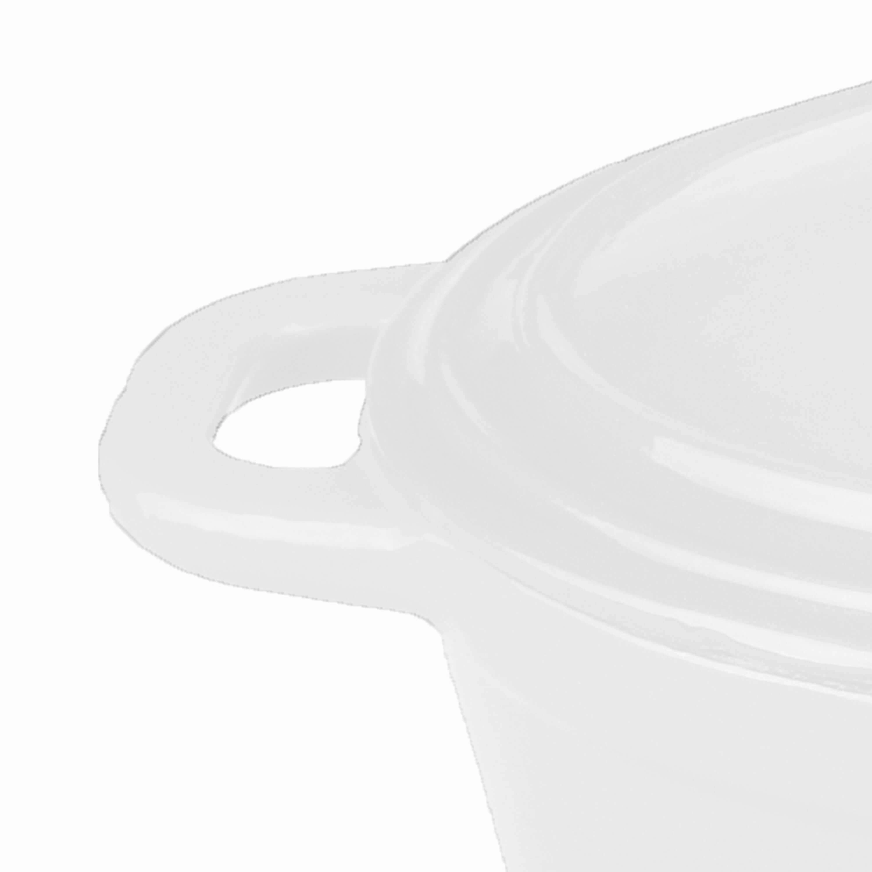 BergHOFF Neo Cast Iron Oval Covered Dutch Oven, 8 Qt, White
