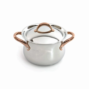 BergHOFF Ouro Gold 18/10 Stainless Steel Covered Dutch Oven 8" with Stainless Steel Lid, 4.8 Qt Cookware holiday sale