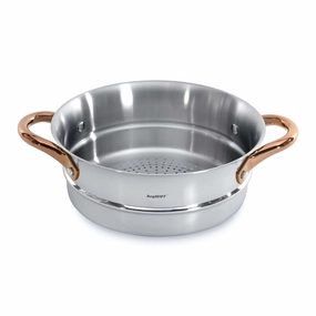 BergHOFF Ouro Gold 18/10 Stainless Steel Steamer suitable for 20cm & 24cm Pots with Two Side Handles Cookware holiday sale