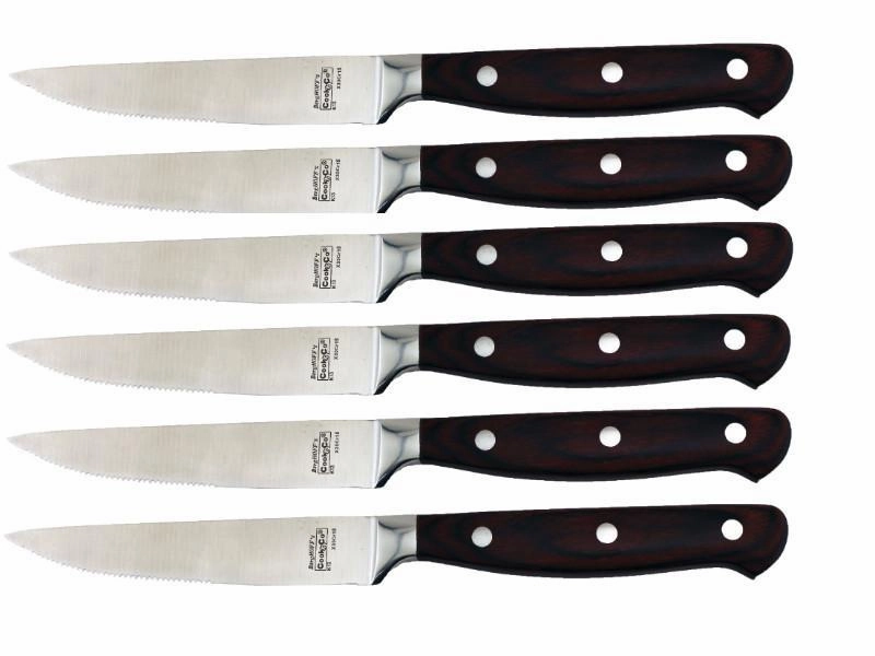 BergHOFF Pakka 12" Stainless Steel Steak Knife, Set of 6 Cutlery outlet discounts