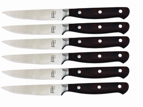 BergHOFF Pakka 12" Stainless Steel Steak Knife, Set of 6 Cutlery outlet discounts