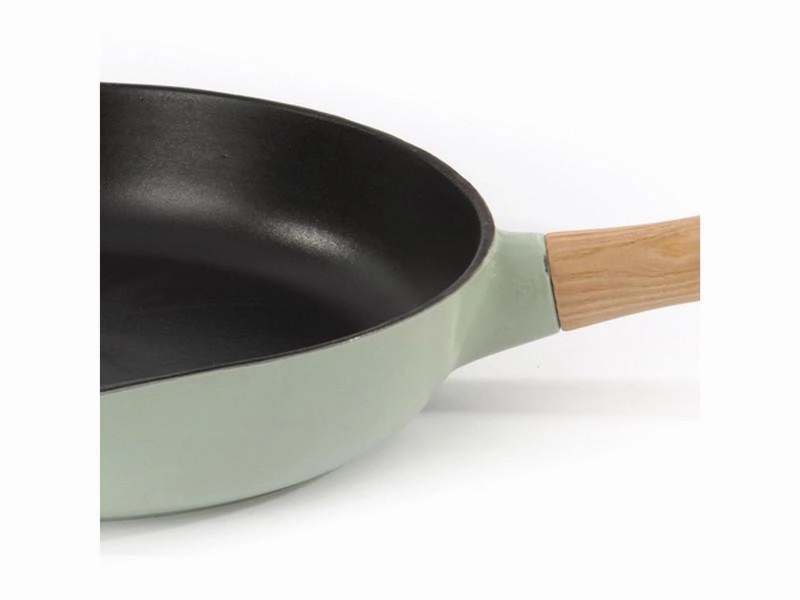 BergHOFF Ron 10.25" Cast Iron Fry Pan 2.6Qt, Green