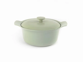 BergHOFF Ron 10"  Cast Iron Covered Stockpot 4.4Qt, Green Cookware holiday sale