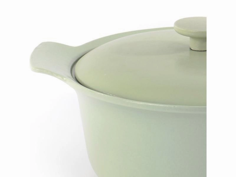 BergHOFF Ron 10"  Cast Iron Covered Stockpot 4.4Qt, Green