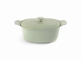 BergHOFF Ron 11" Cast Iron Covered Dutch Oven 5.5Qt, Green Cookware holiday sale