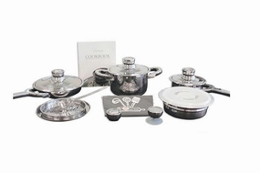 BergHOFF TFK Gourmet Collection 15pc 18/10 SS Cookware Set Cookware holiday sale