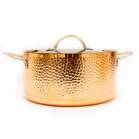 BergHOFF Vintage Collection 10Pc Copper Cookware Set, Hammered Cookware holiday sale