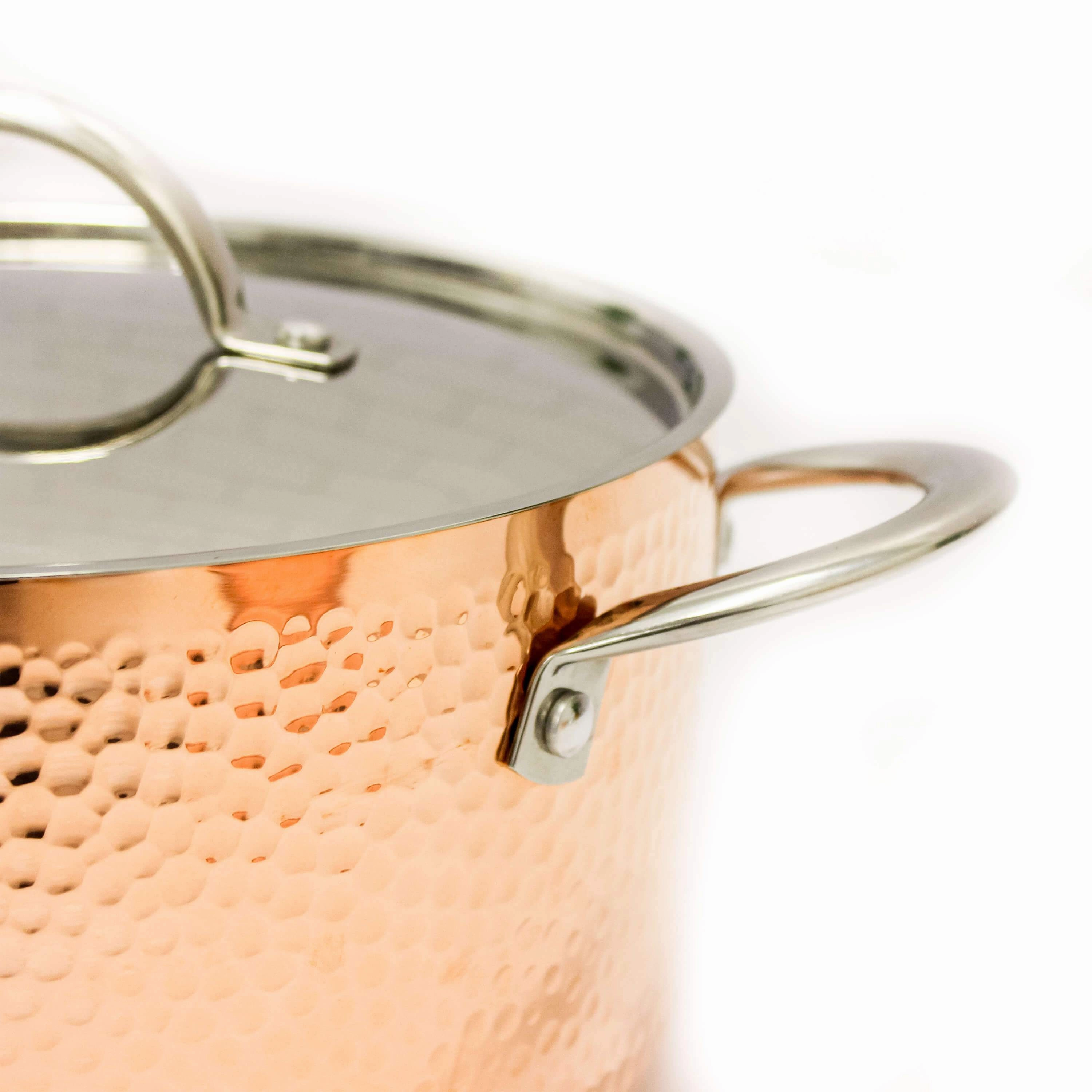 BergHOFF Vintage Collection 10Pc Copper Cookware Set, Hammered