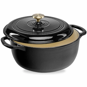 Best Choice Products 6 Quart Enamel Cast-Iron Dutch Oven, Heavy-Duty Cookware w/ Dual Handles, Lid Cookware online kitchen sale