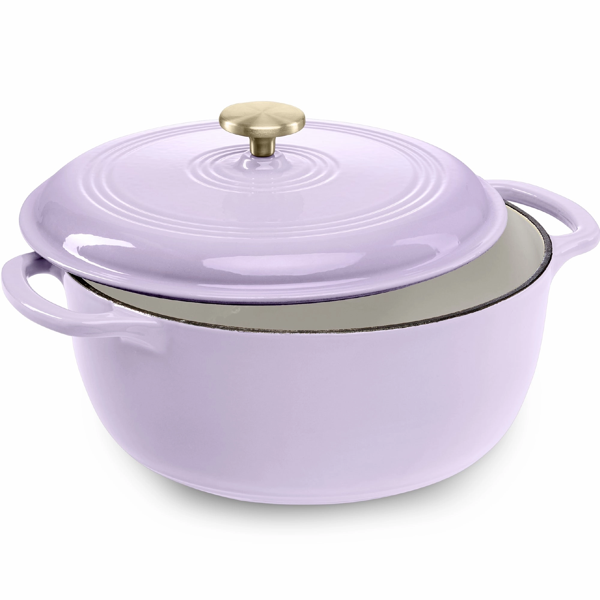 Best Choice Products 7.5 Quart Enamel Cast-Iron Dutch Oven, Heavy-Duty Cookware w/ Dual Handles, Lid