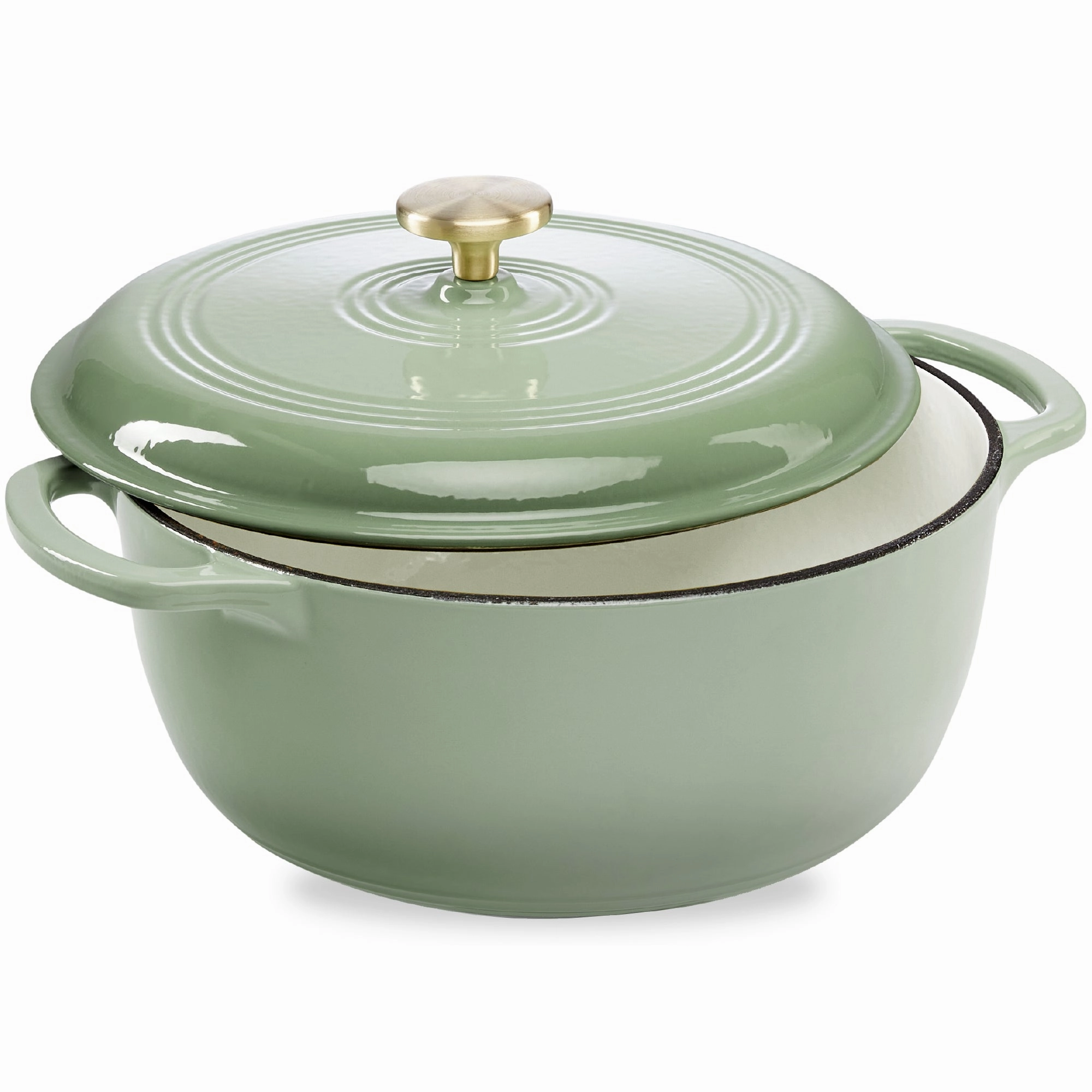 Best Choice Products 7.5 Quart Enamel Cast-Iron Dutch Oven, Heavy-Duty Cookware w/ Dual Handles, Lid