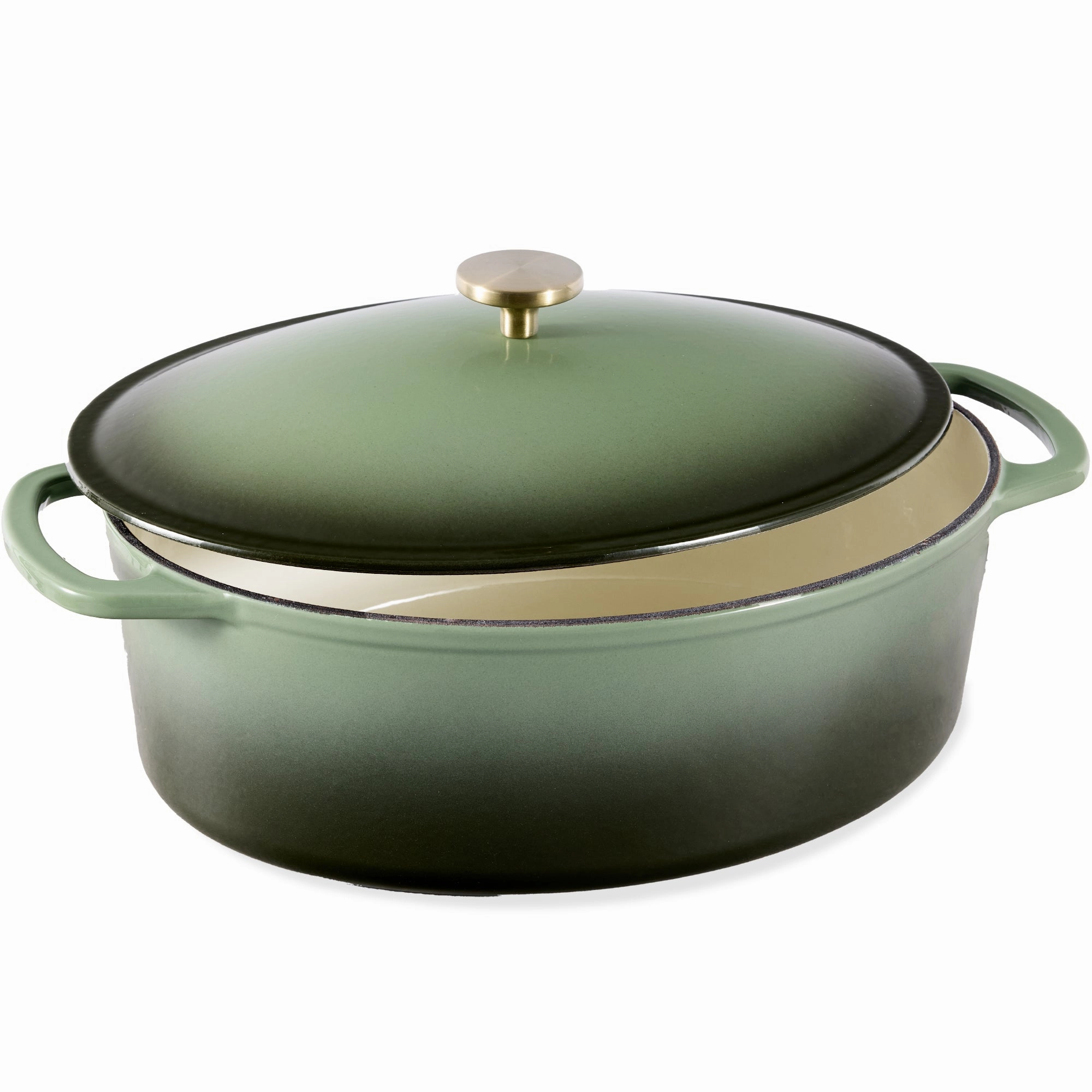Best Choice Products Oval 7.5 Quart Cast-Iron Dutch Oven, Heavy-Duty w/ Enamel, Side Handles Cookware online kitchen sale