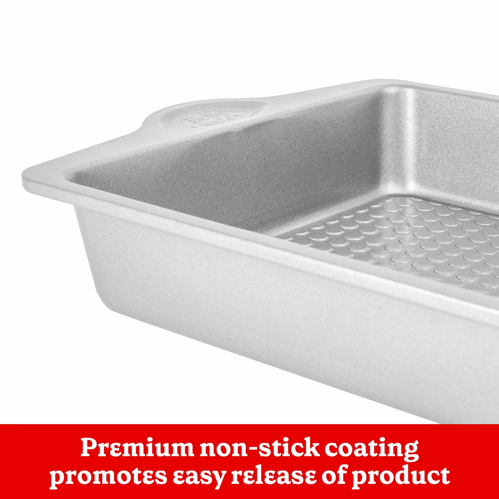 Betty CrockerCarbon Steel 12.5 x 10 x 2 Inch Square Cake Pan
