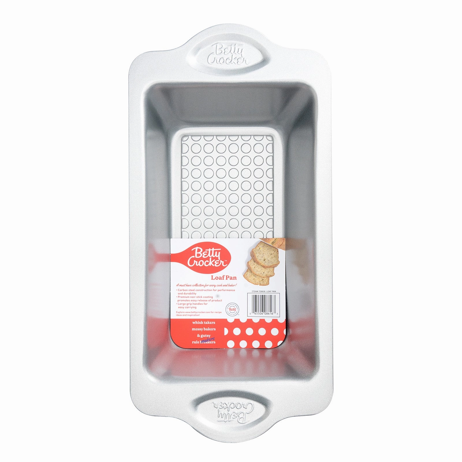 Betty CrockerCarbon Steel 12.5 x 6.25 x 3 Inch Loaf Pan Bakeware online promo