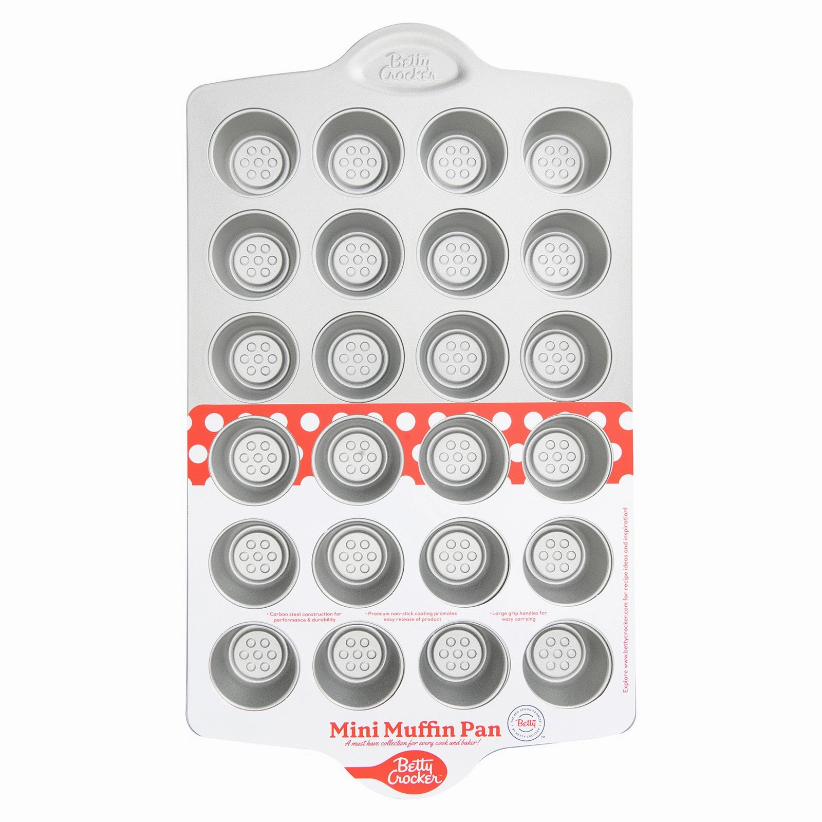 Betty CrockerCarbon Steel 24 Cup Mini Muffin Pan Bakeware kitchen sale