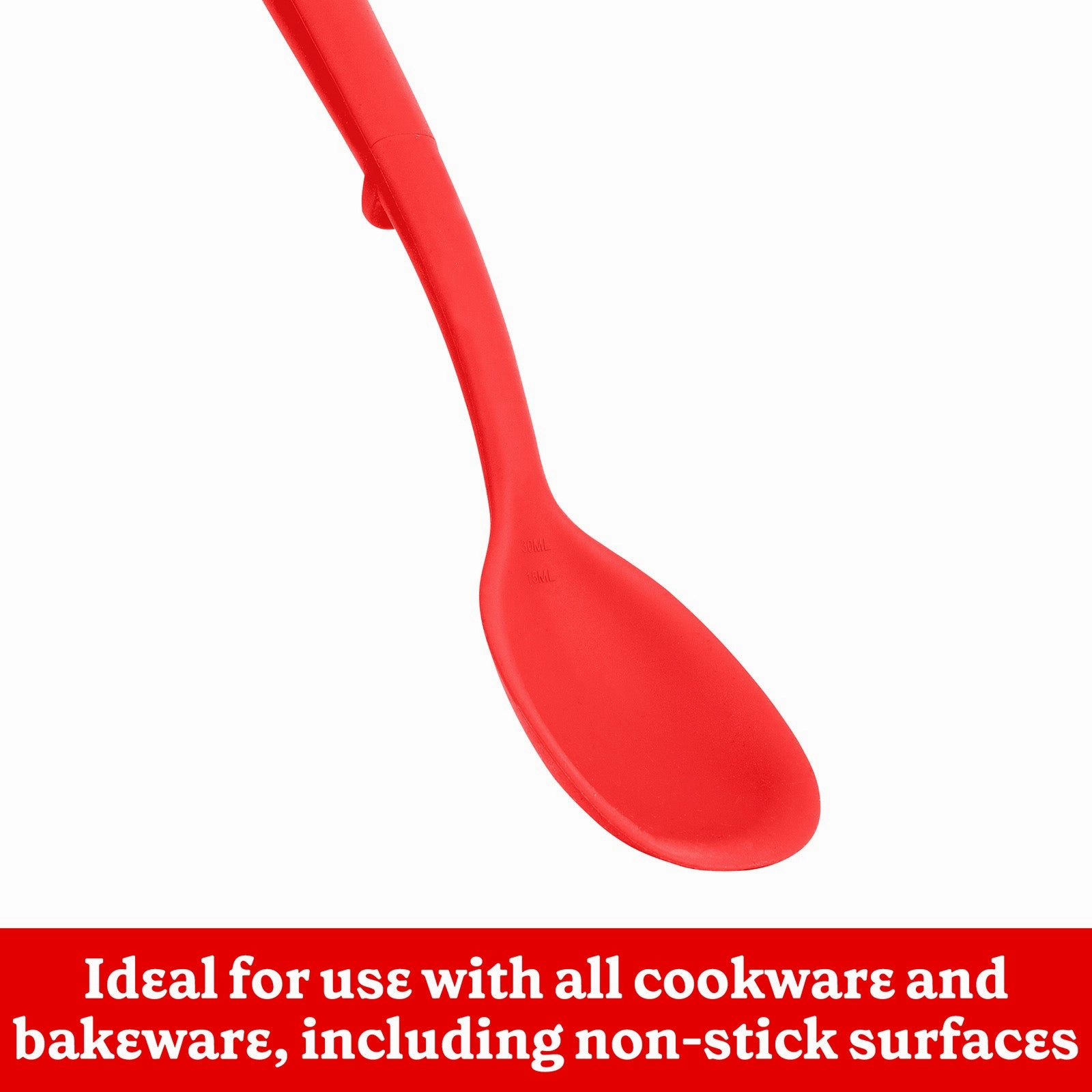 Betty CrockerSilicone 13 Inch Spoon, Red