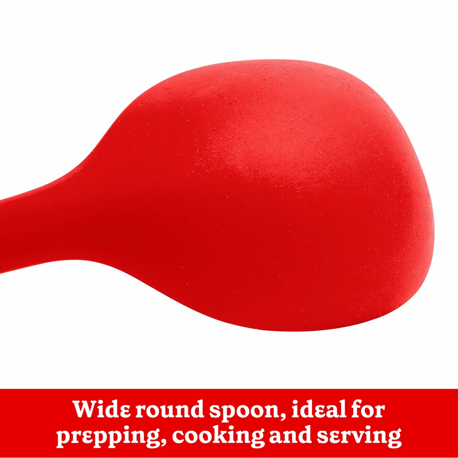 Betty CrockerSilicone 13 Inch Spoon, Red