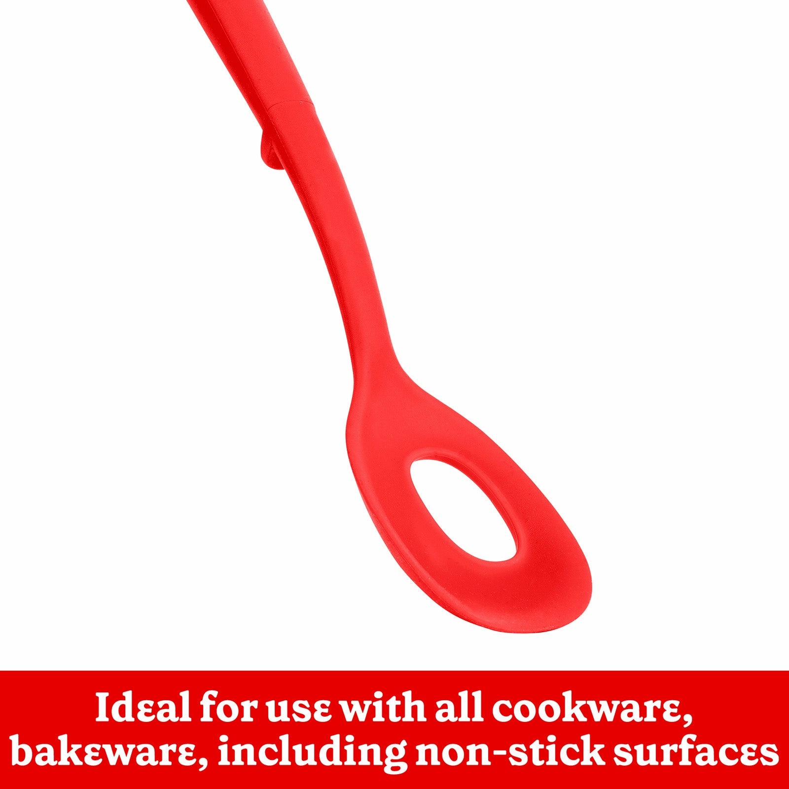 Betty CrockerSilicone 13 Inch Stirring Spoon, Red