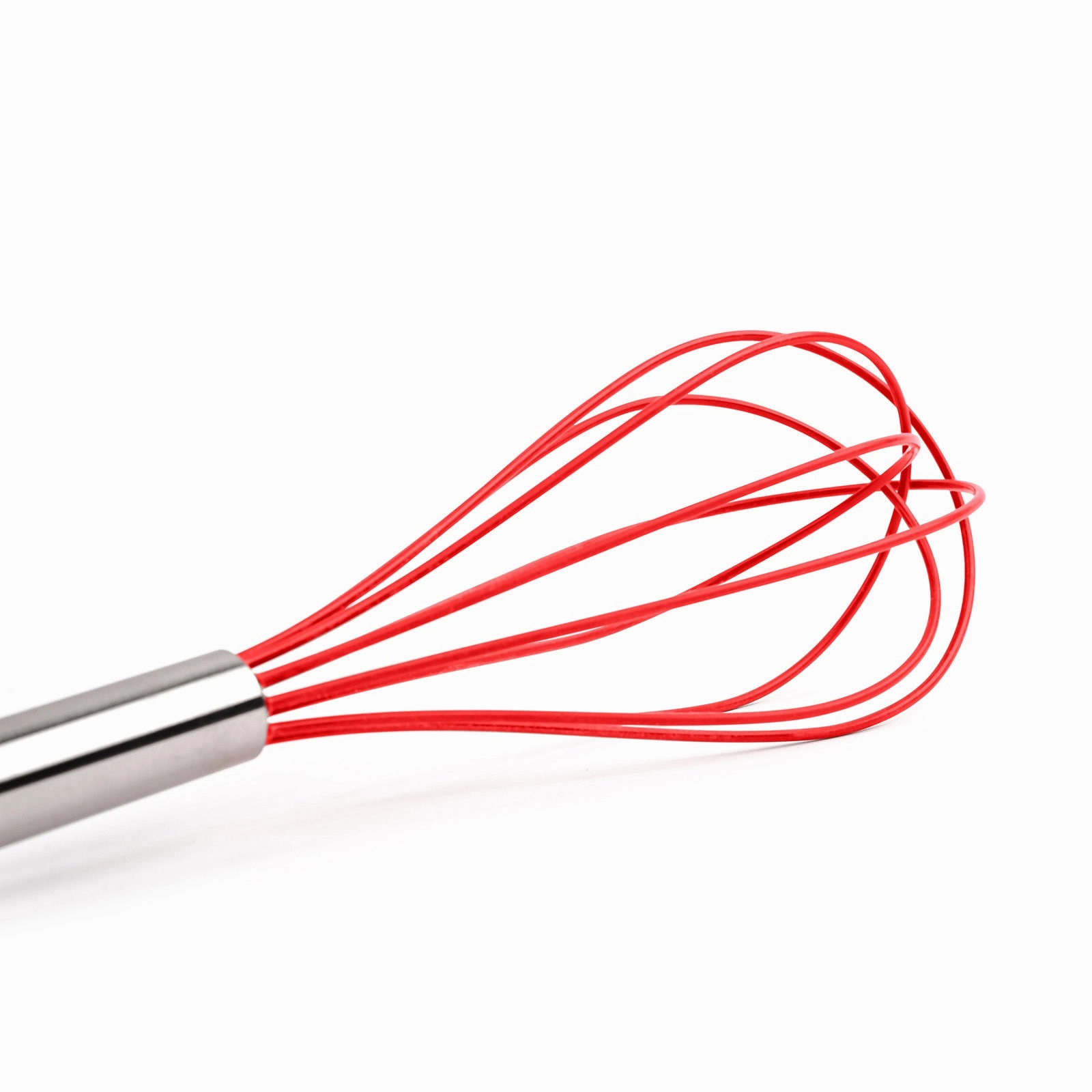 Betty CrockerSilicone Coated 10 Inch Whisk, Red/Stainless Steel