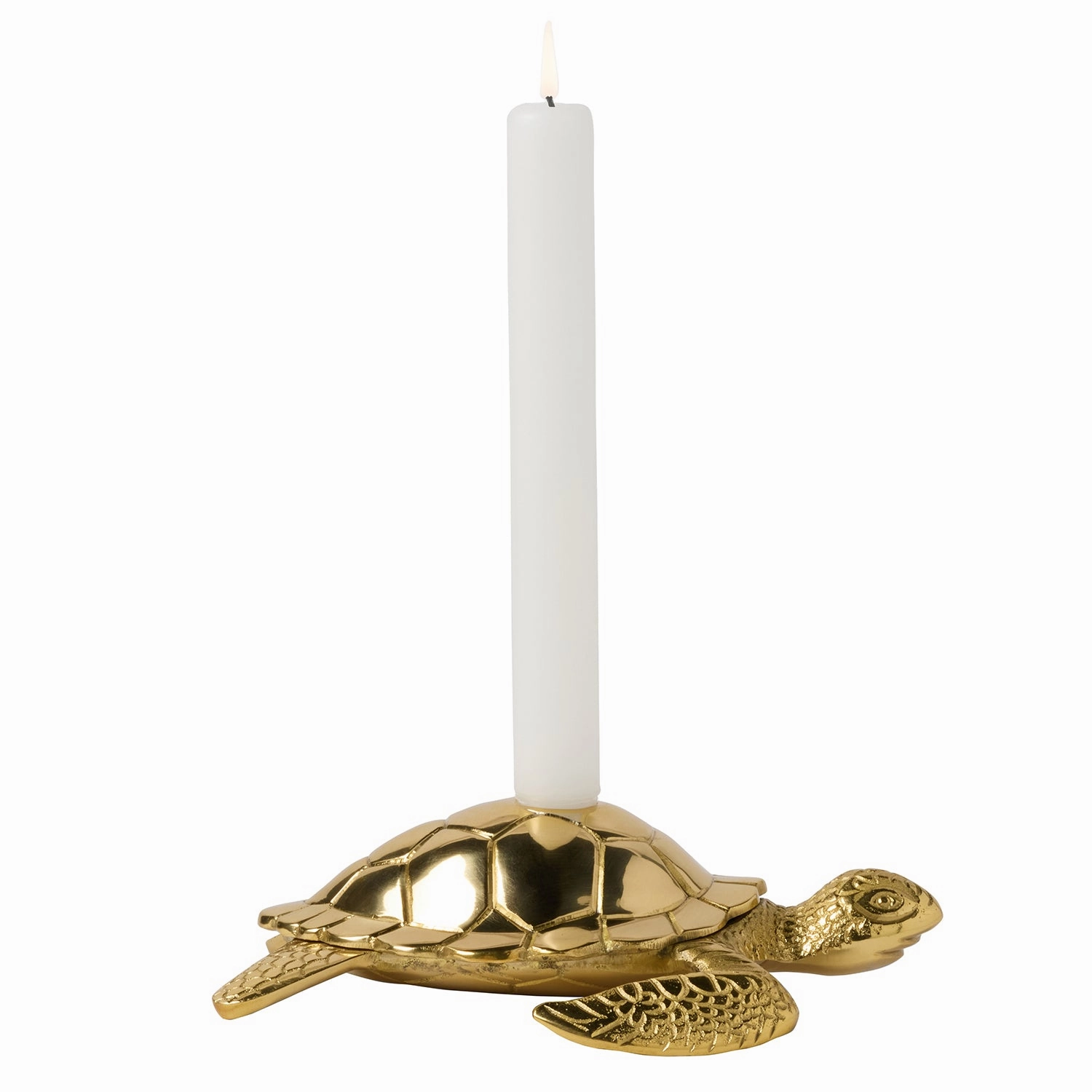Bishop Polished Gold Candle Holder Set of 2