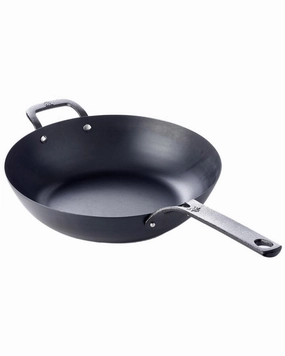 BK Black Carbon Steel Wok 12in Cookware holiday sale