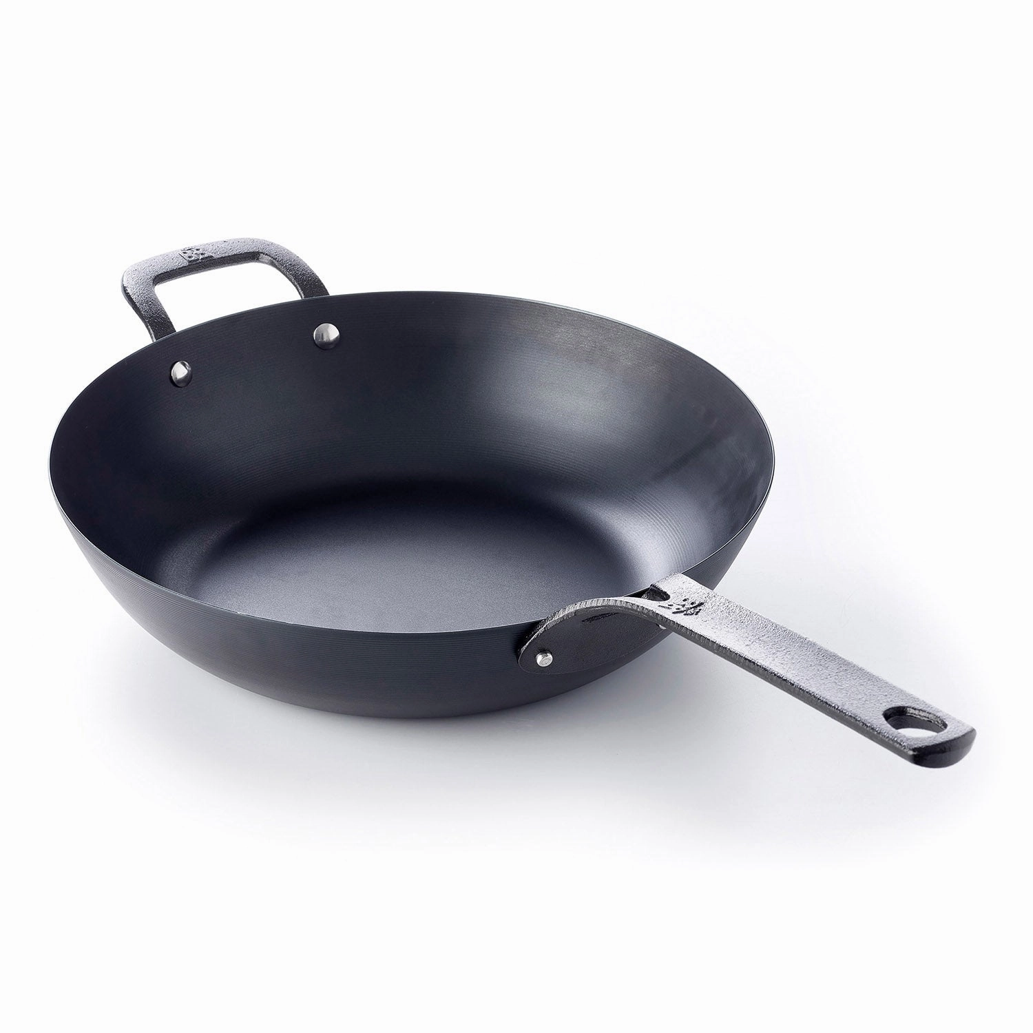 BK Cookware Black Steel 12-Inch Open Wok Cookware holiday sale