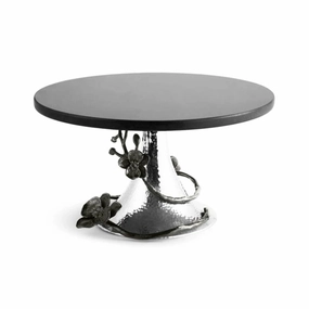 Black Orchid Cake Stand, D28cm, Black Serveware Good quality and affordable