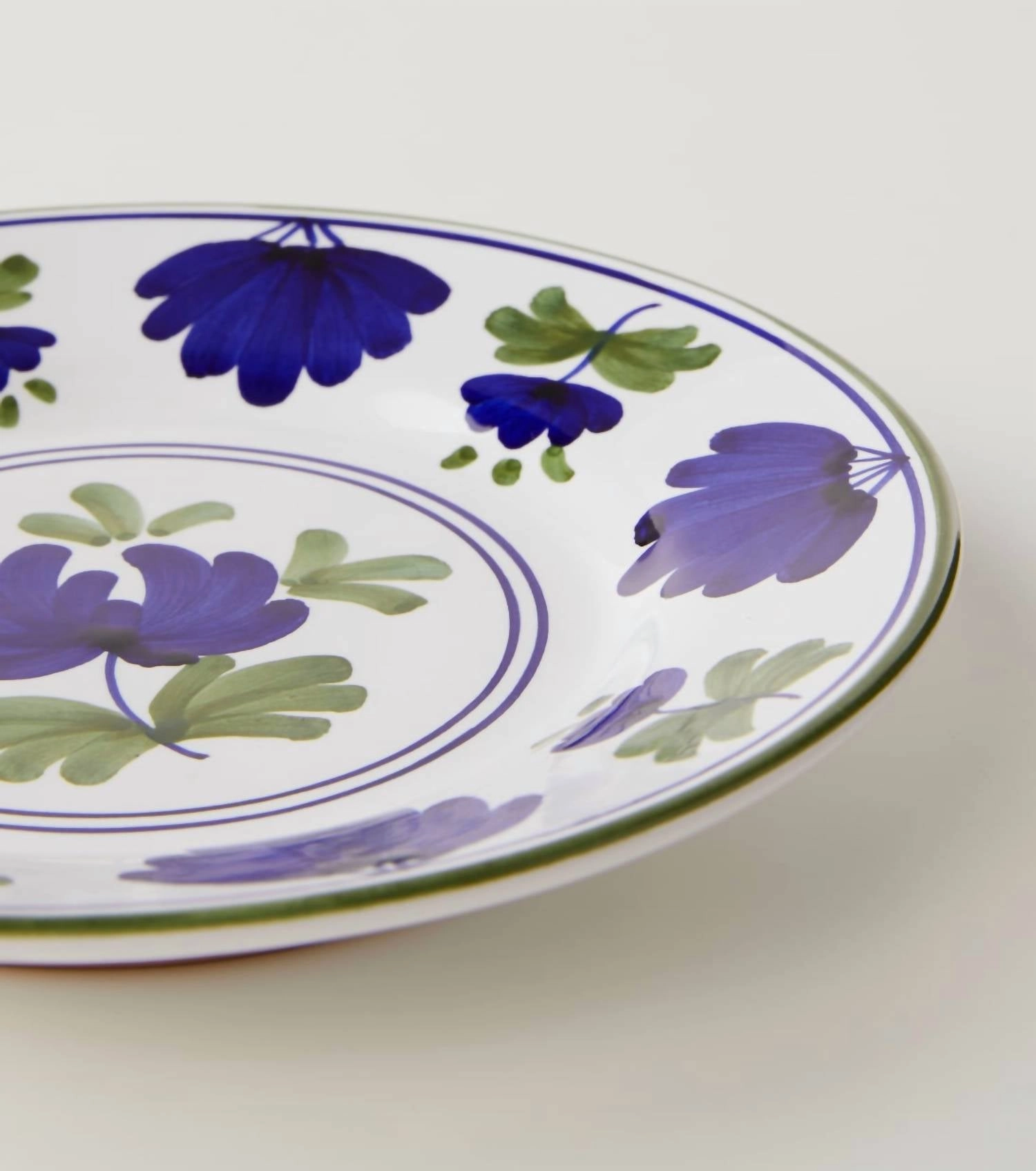 Blossom Dinner Plate In Blue Green