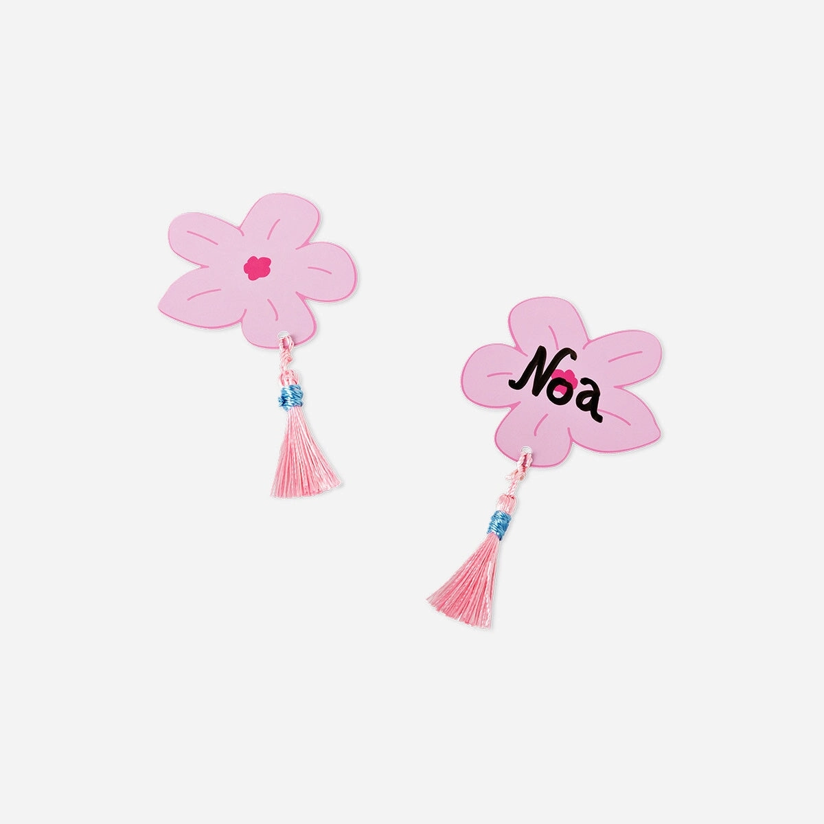 Blossom place cards with tassels - 6 pcs