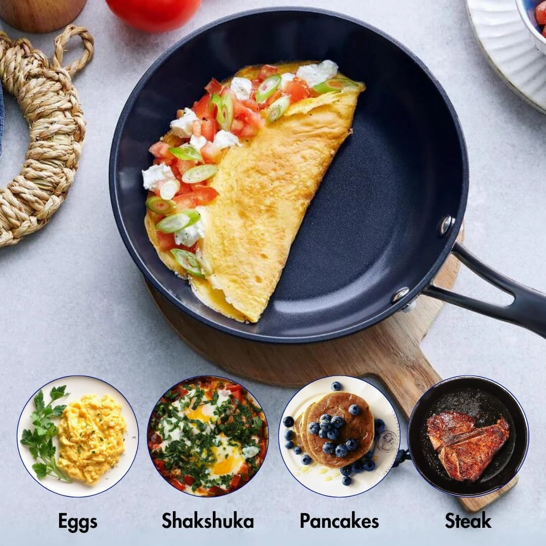 Blu. Cookware 7.8" Induction Frying Pan, Non-Toxic