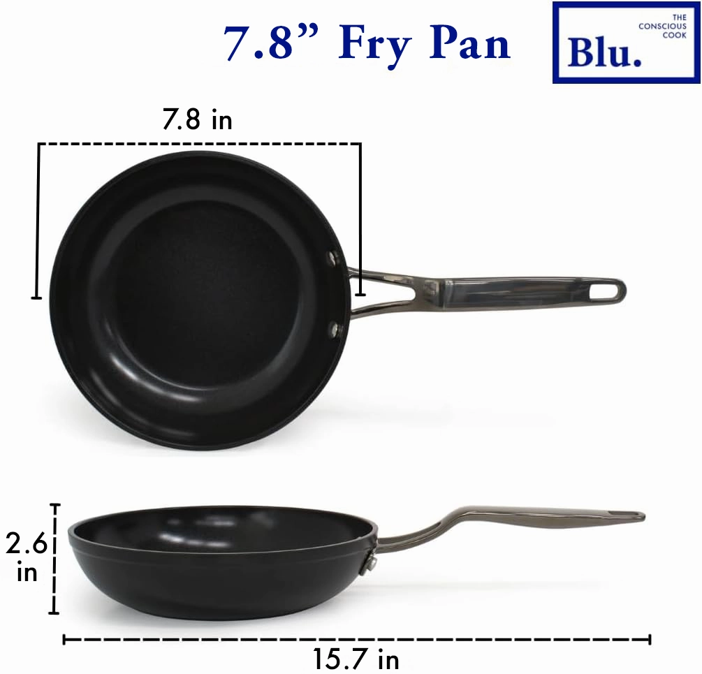 Blu. Cookware 7.8" Induction Frying Pan, Non-Toxic