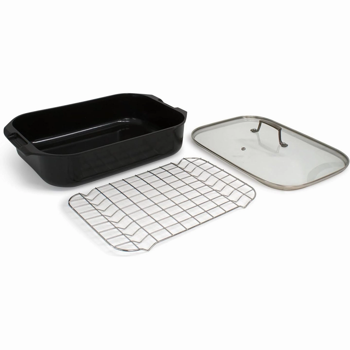 Blu. Cookware Roasting Pan with Lid and Roasting Rack, Non-Toxic Cookware online kitchen sale