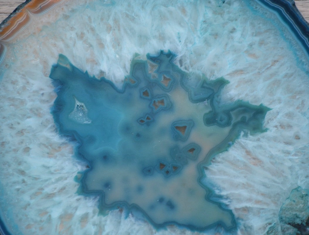 blue agate coaster