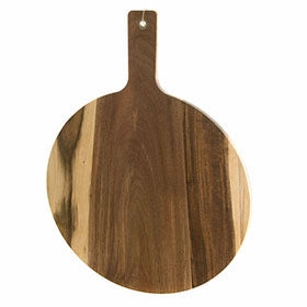 Board Round Acacia with Paddle 52cm