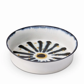 Bohme Large bowl, H10 x Dia37cm, Blue/ White/ Yellow Serveware Good quality and affordable