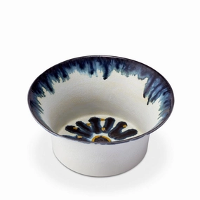 Bohme Medium bowl, H13 x Dia29cm, Blue/ White/ Yellow Serveware Good quality and affordable