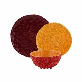 Bordallo Pinheiro Amazonia 3 Pps - Red Bowl Dinnerware bulk buy offers