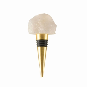 Bottle Stopper Onyx Marble and Stainless Steel Barware sale online
