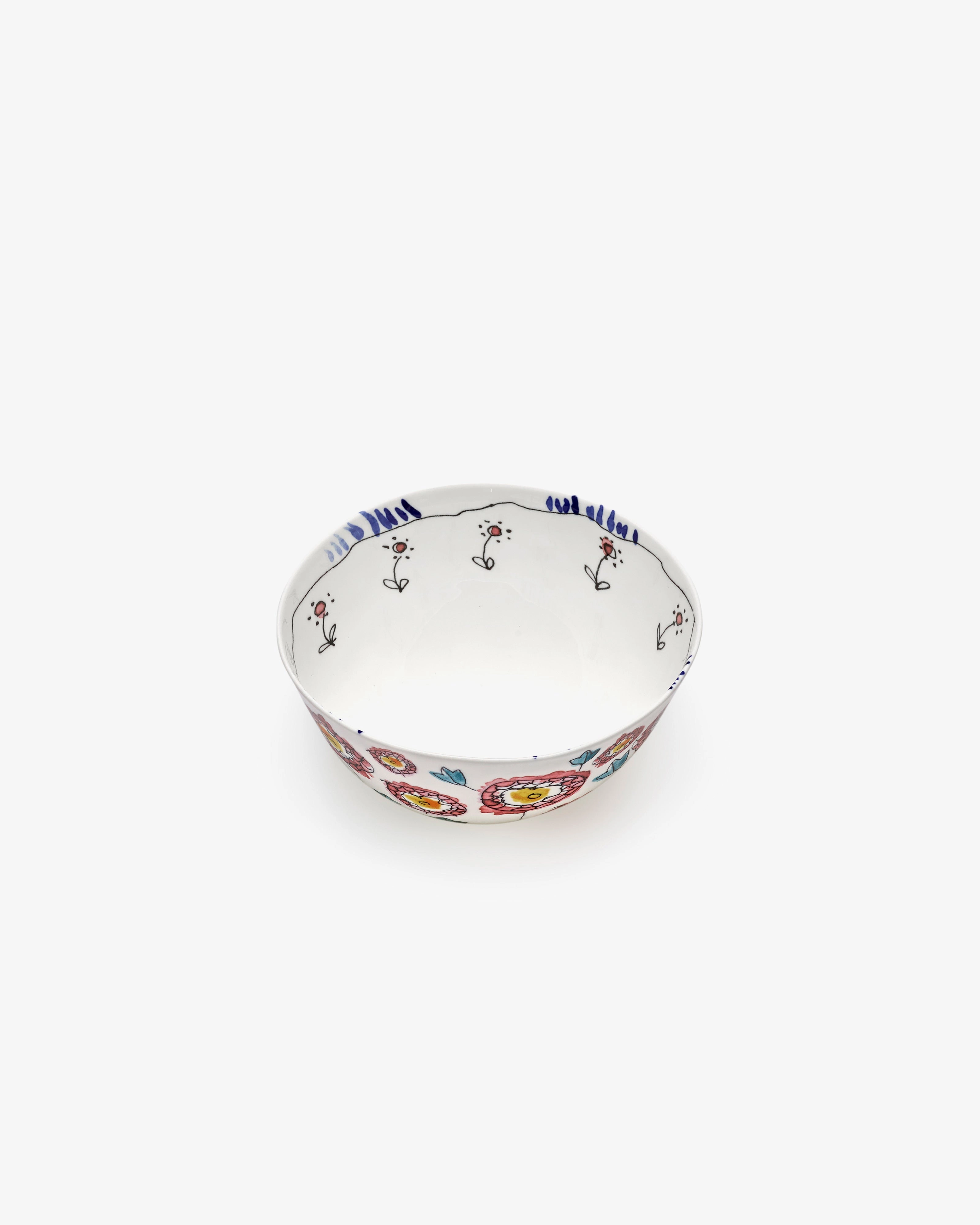 Bowl L Anemone milk Midnight Flowers