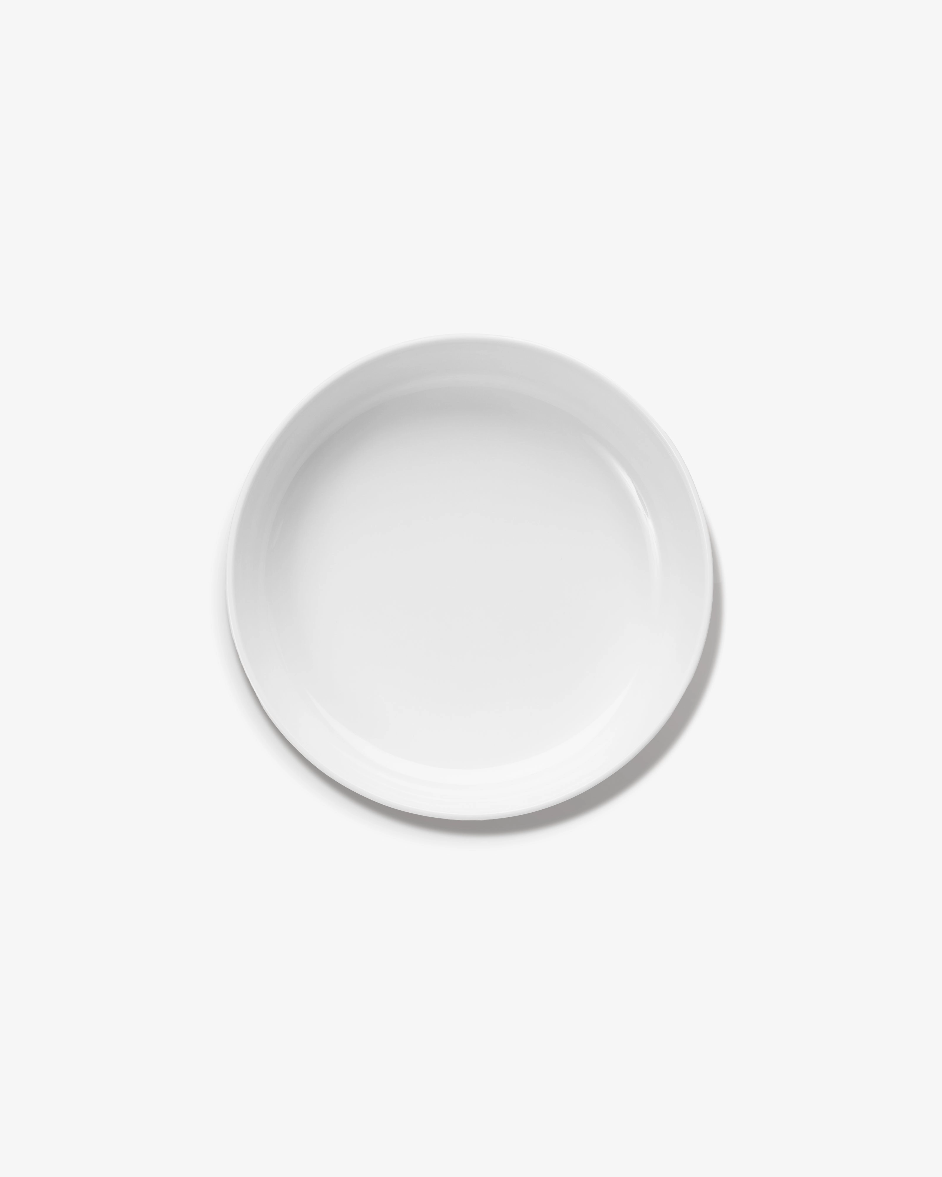 Bowl low L white glazed Base