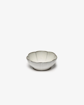 Bowl ribbed L white Inku Buy Dinnerware online shop