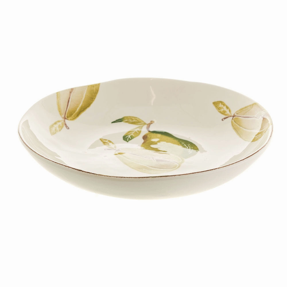 BOWL Round Ceramic Pears 30cm