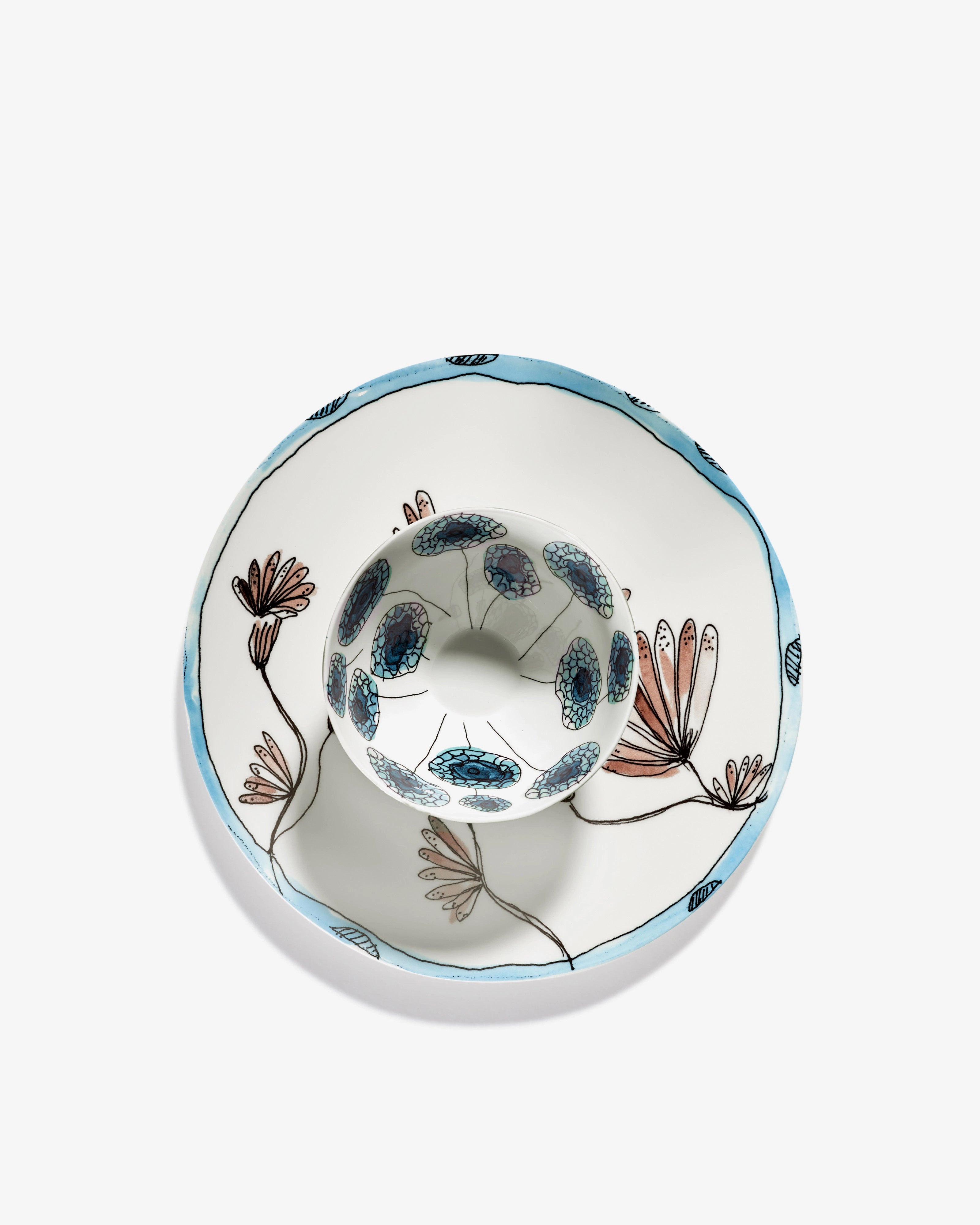 Bowl S Anemone vaniglia Midnight Flowers