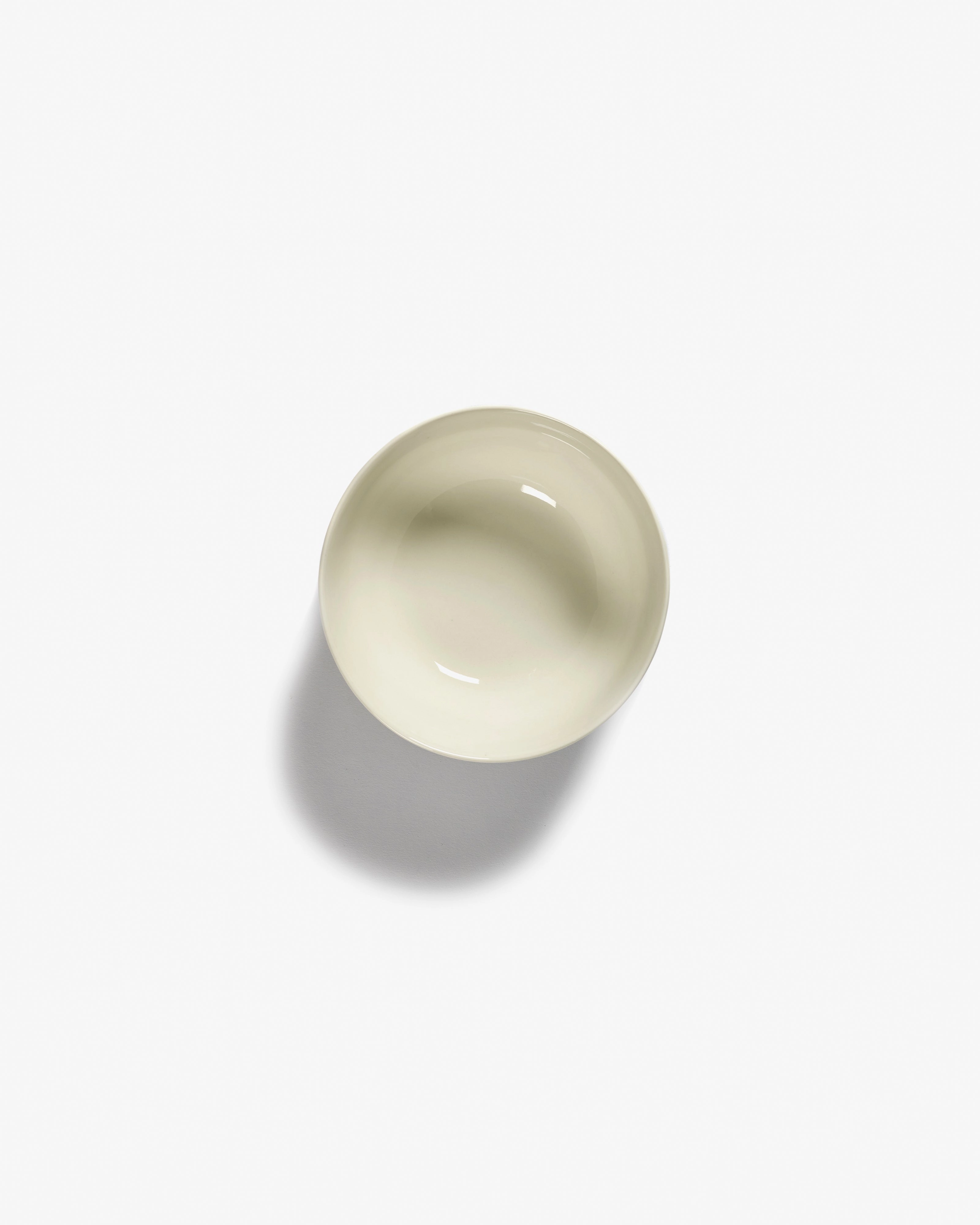 Bowl S white swirl - blue stripes Feast