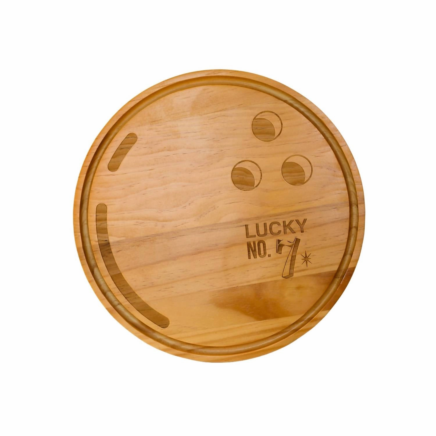 Bowling Ball Wood Board In Natural Cutlery knife sets deals