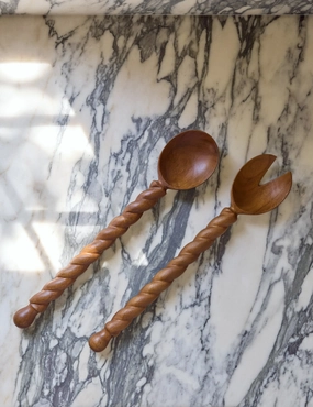 Braided Wood Serving Set by Sarah Sherman Samuel Serveware kitchen discount
